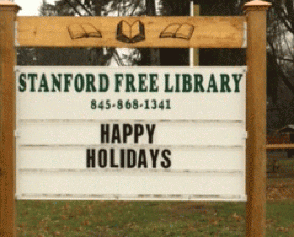 Stanford Free Library — "Today a reader, tomorrow a leader" W. Fusselman